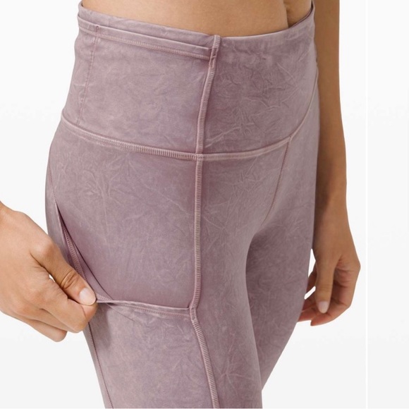 Lululemon fast and free right 25” *ice dye size 10 - Picture 4 of 9